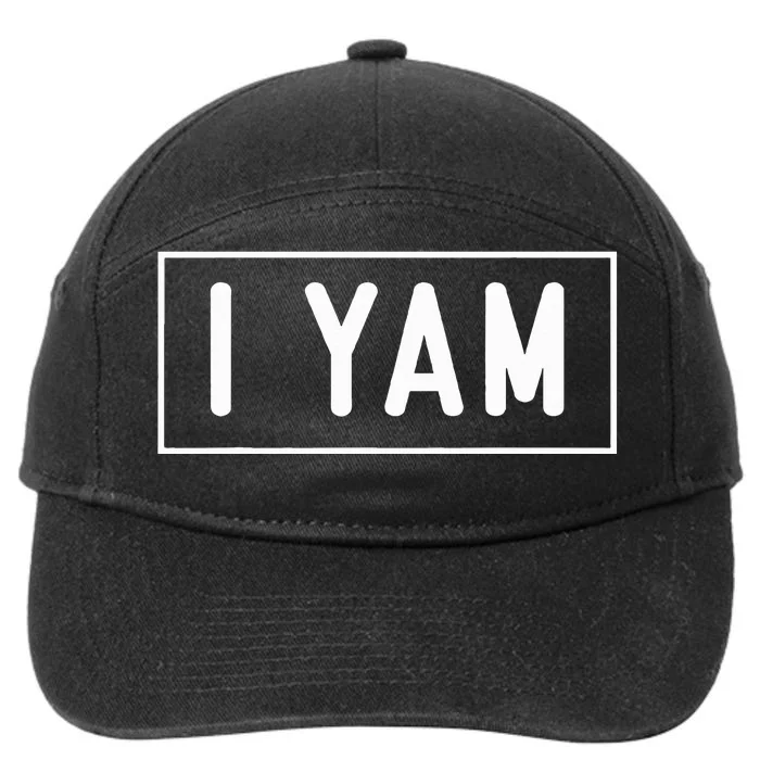 She's My Sweet Potato I Yam Set Couples Thanksgiving 7-Panel Snapback Hat