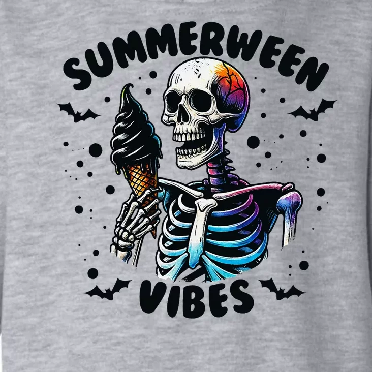 Summerween Magic Skeleton Enjoying Ice Cream Delight Toddler Hoodie