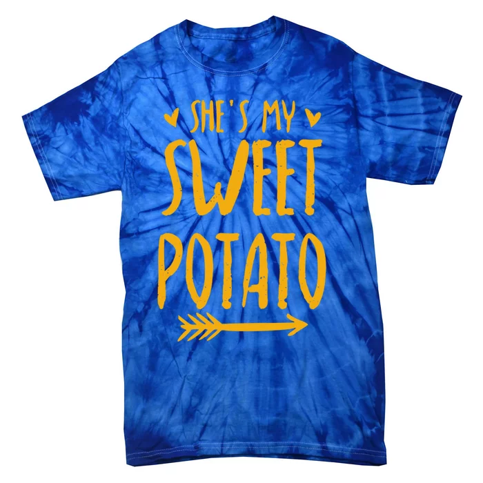 Shes My Sweet Potato I Yam Cute Matching Couples Cool Gift Tie-Dye T-Shirt