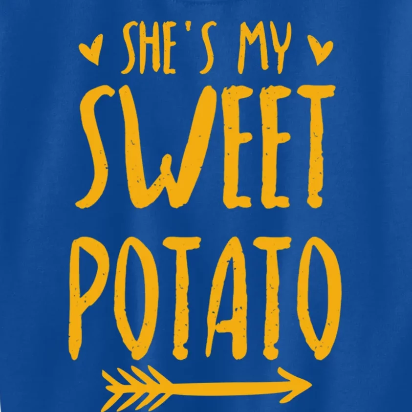 Shes My Sweet Potato I Yam Cute Matching Couples Cool Gift Kids Sweatshirt