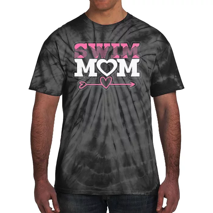 Swim Mom Swimming Mommy Grandma Funny Cute Gifts Mothers Day Tie-Dye T-Shirt