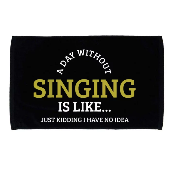 Singing Music Singer Microfiber Hand Towel