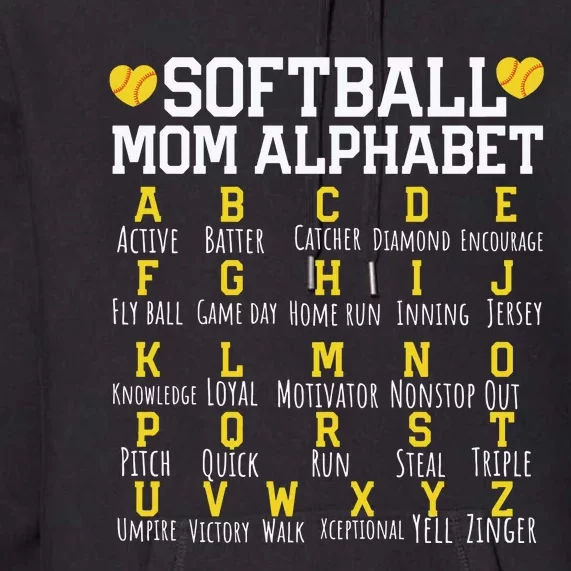 Softball Mom Premium Hoodie