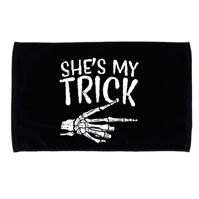 Shes My Trick Matching Couple Halloween Costume Boyfriend Microfiber Hand Towel