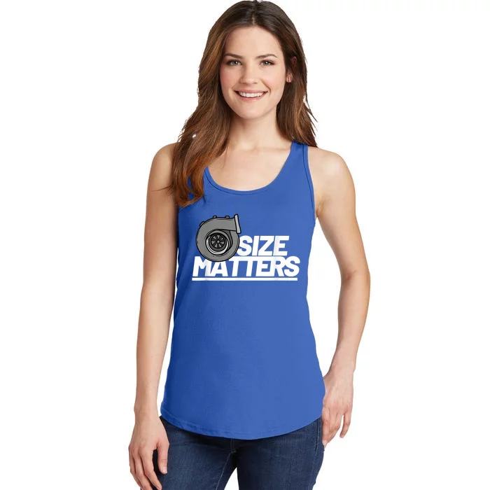 Size Matters Turbo Car Show Great Gift Ladies Essential Tank