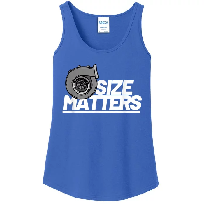 Size Matters Turbo Car Show Great Gift Ladies Essential Tank