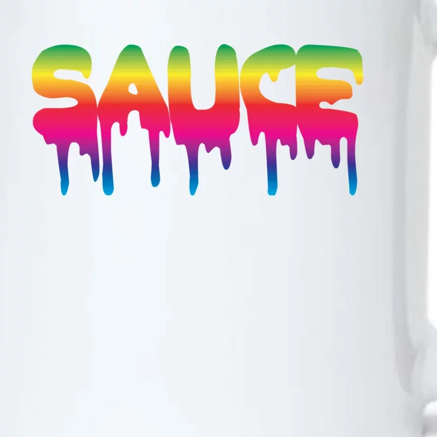 Sauce Melting Trending Dripping Messy Saucy Gift Idea Cute Gift Black Color Changing Mug