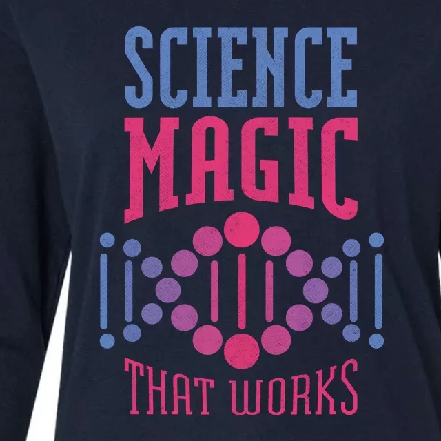 Science Magic That Works Womens Cotton Relaxed Long Sleeve T-Shirt