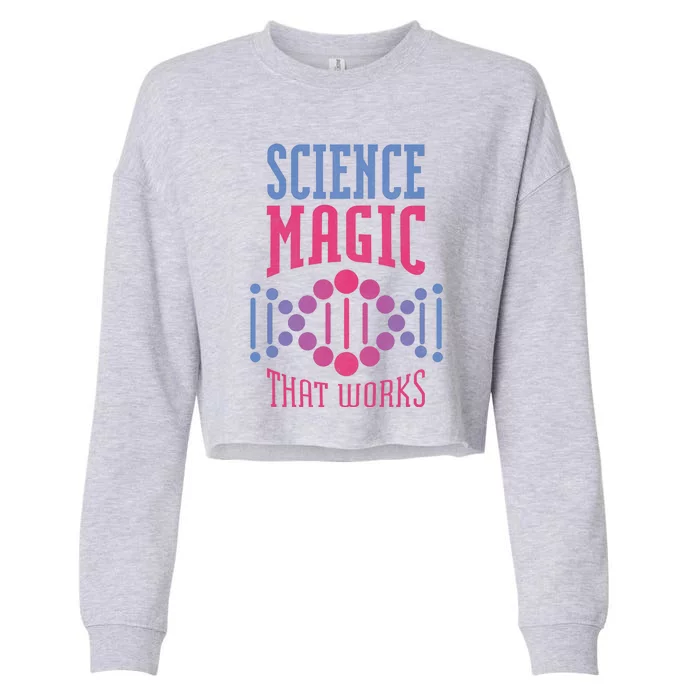 Science Magic That Works Cropped Pullover Crew