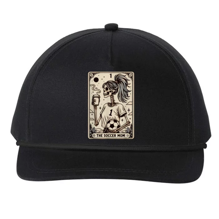 Soccer Mom Tarot Card Vintage Halloween Soccer Mama Snapback Five-Panel Rope Hat