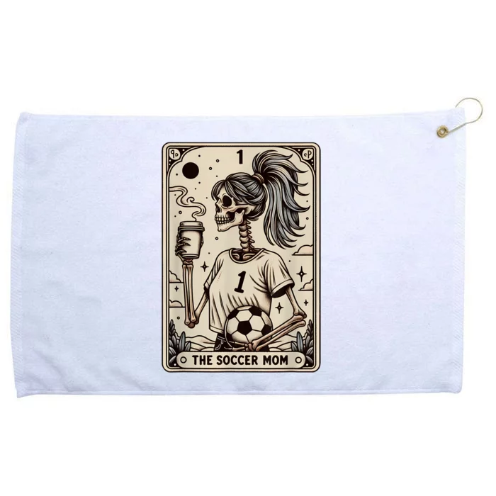 Soccer Mom Tarot Card Vintage Halloween Soccer Mama Grommeted Golf Towel