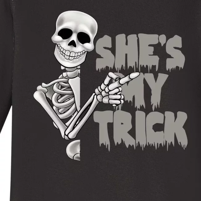 She's My Trick Baby Long Sleeve Bodysuit