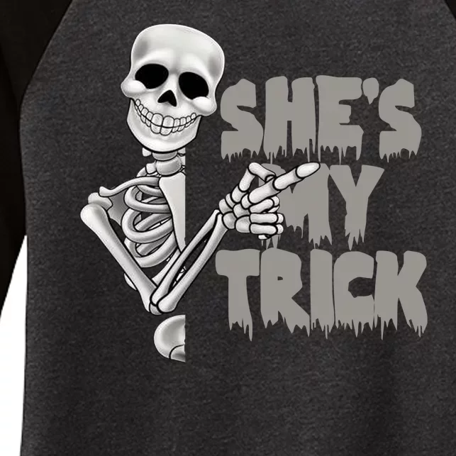 She's My Trick Women's Tri-Blend 3/4-Sleeve Raglan Shirt