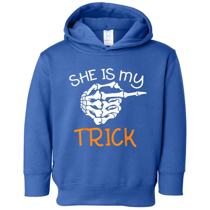 Shes My Trick Halloween Night Halloween Costume Gift Toddler Hoodie