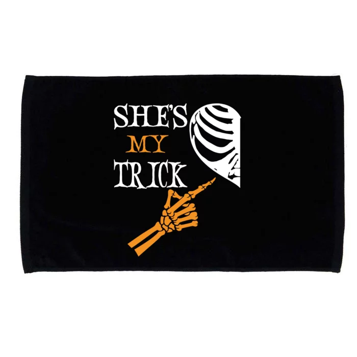 Shes My Trick Matching Halloween Gift For Couples Gift Microfiber Hand Towel