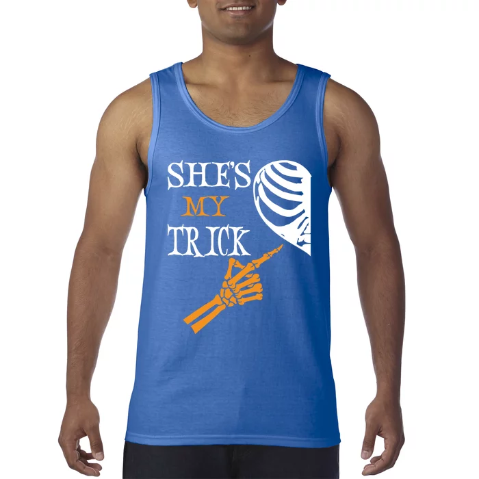 Shes My Trick Matching Halloween Gift For Couples Gift Tank Top