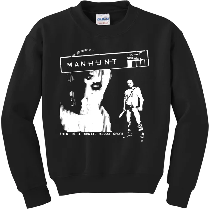 Silentprotagonist90 Manhunt This Is A Brutal Blood Sport Kids Sweatshirt