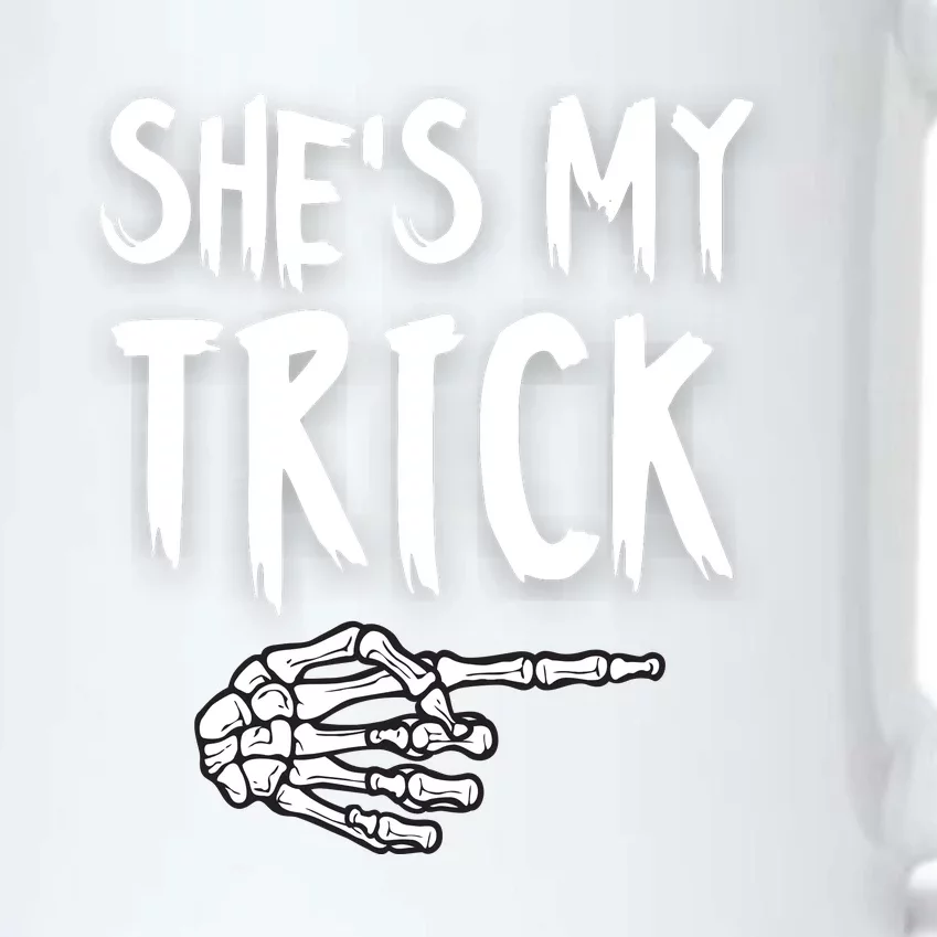 SheS My Trick Skeleton Hand Halloween Costume Couples Black Color Changing Mug