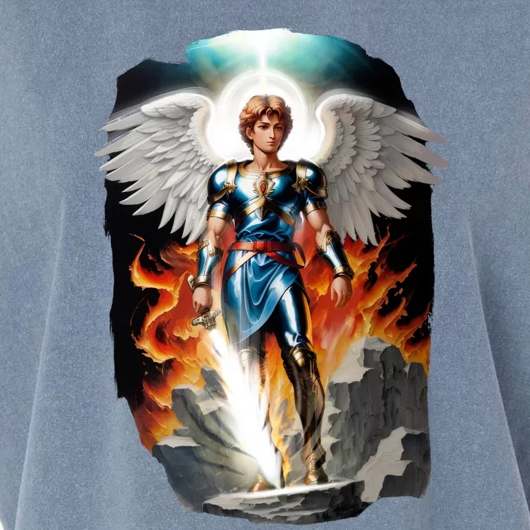 Saint Michael The Archangel Garment-Dyed Women's Muscle Tee