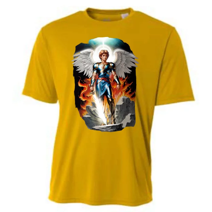 Saint Michael The Archangel Cooling Performance Crew T-Shirt