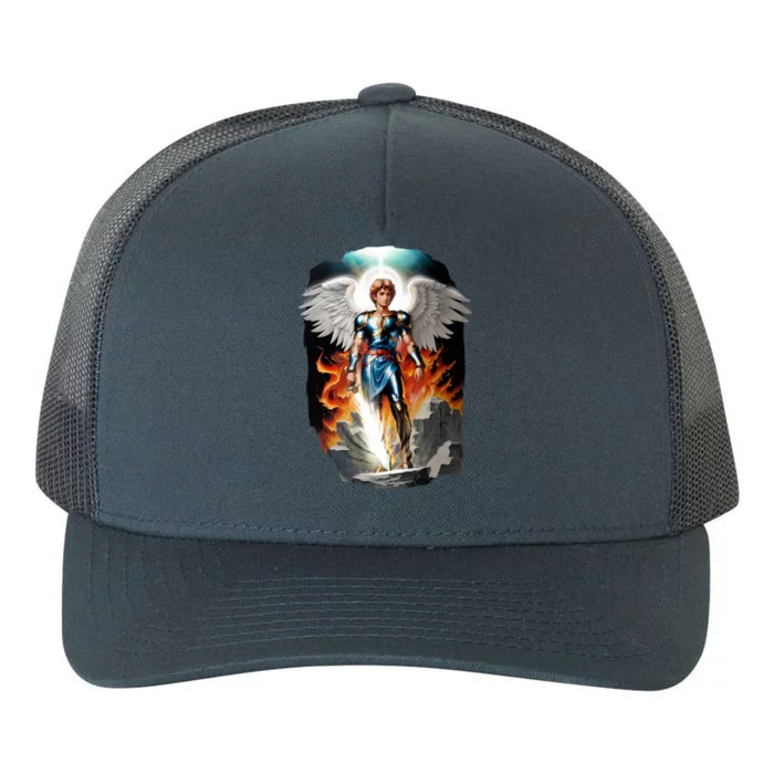 Saint Michael The Archangel Yupoong Adult 5-Panel Trucker Hat