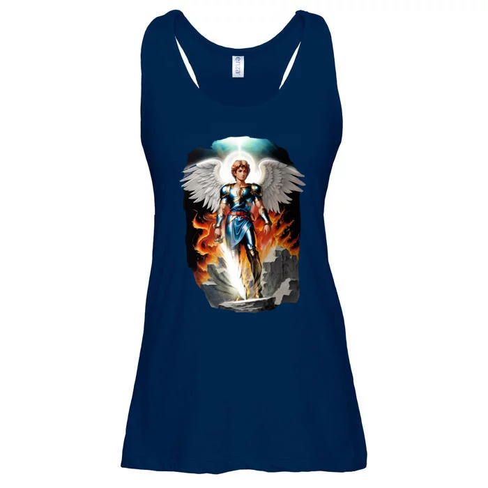 Saint Michael The Archangel Ladies Essential Flowy Tank