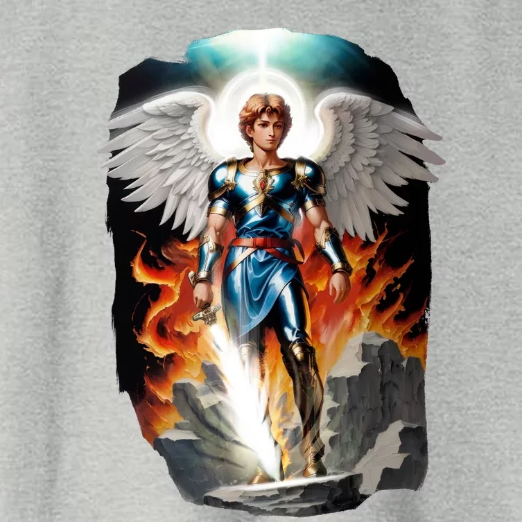 Saint Michael The Archangel Women's Crop Top Tee