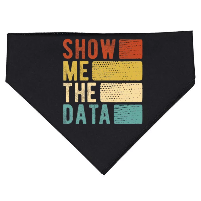 Show Me The Data Data Scientist Data Analyst USA-Made Doggie Bandana