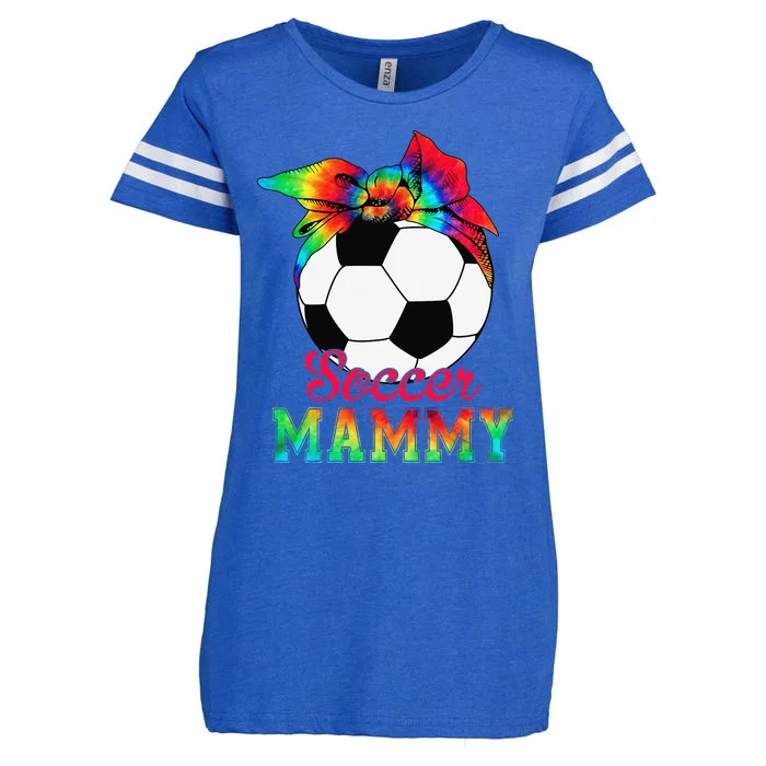 Soccer Mammy Tie Dye Soccer Lover Mother's Day Enza Ladies Jersey Football T-Shirt