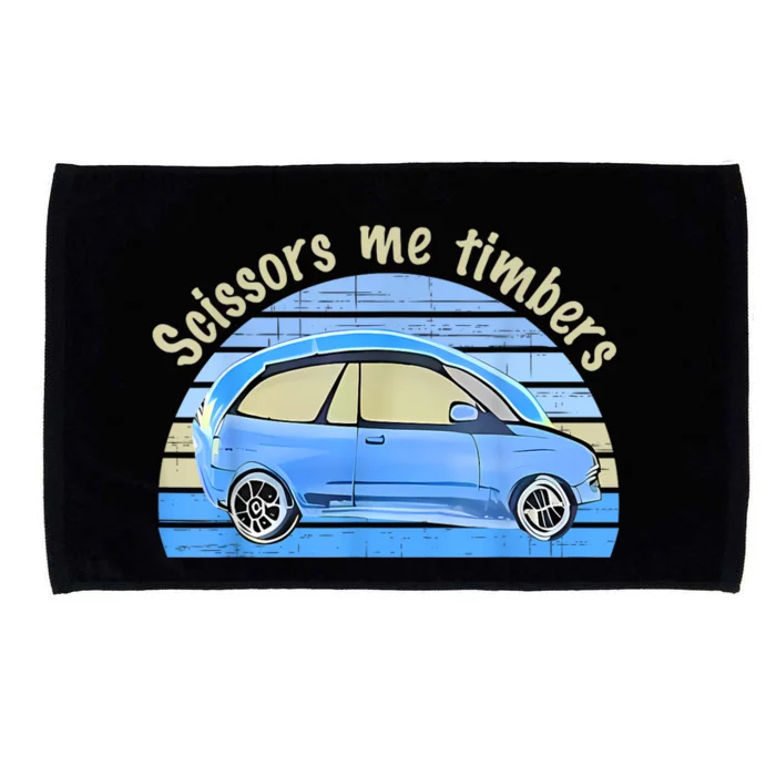 Scissors Me Timbers Funny Car Microfiber Hand Towel