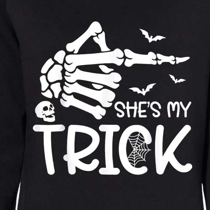 Shes My Trick Skeleton Hand Shes My Trick Skeleton Hand Womens California Wash Sweatshirt