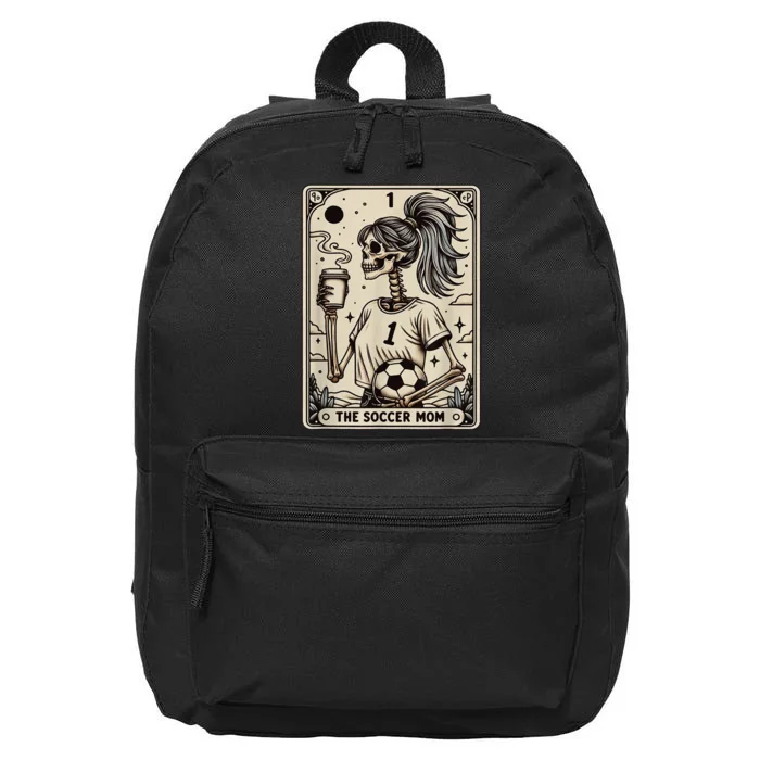 Soccer Mom Tarot Card Vintage Halloween Soccer Mama Gift 16 in Basic Backpack