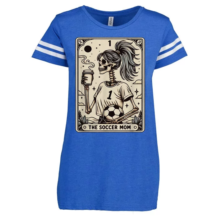 Soccer Mom Tarot Card Vintage Halloween Soccer Mama Gift Enza Ladies Jersey Football T-Shirt