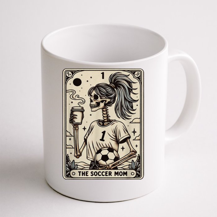 Soccer Mom Tarot Card Vintage Halloween Soccer Mama Gift Front & Back Coffee Mug