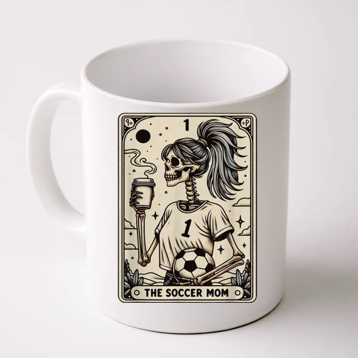 Soccer Mom Tarot Card Vintage Halloween Soccer Mama Gift Front & Back Coffee Mug