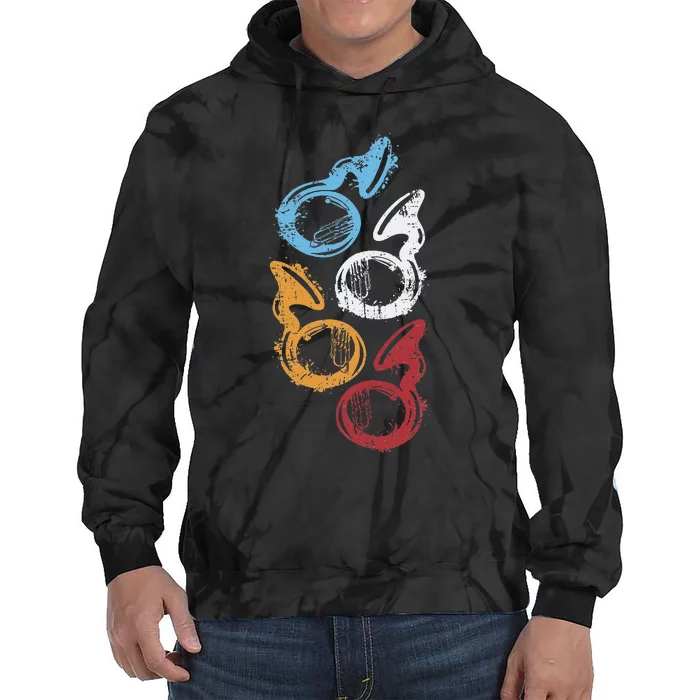 Sousaphone Music Tuba Player Sousaphone Tie Dye Hoodie