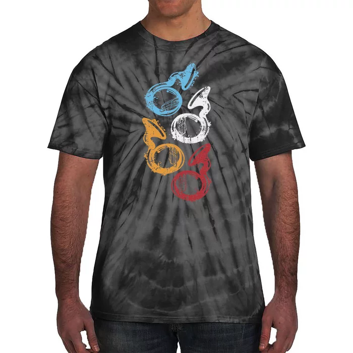 Sousaphone Music Tuba Player Sousaphone Tie-Dye T-Shirt