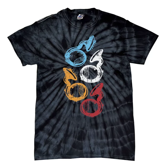 Sousaphone Music Tuba Player Sousaphone Tie-Dye T-Shirt