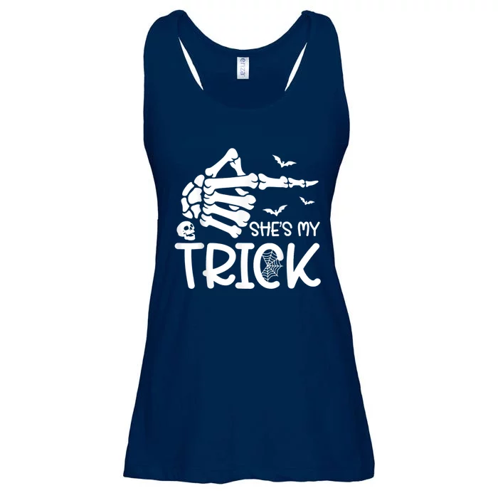 SheS My Trick Skeleton Hand Halloween Costume Couples Ladies Essential Flowy Tank