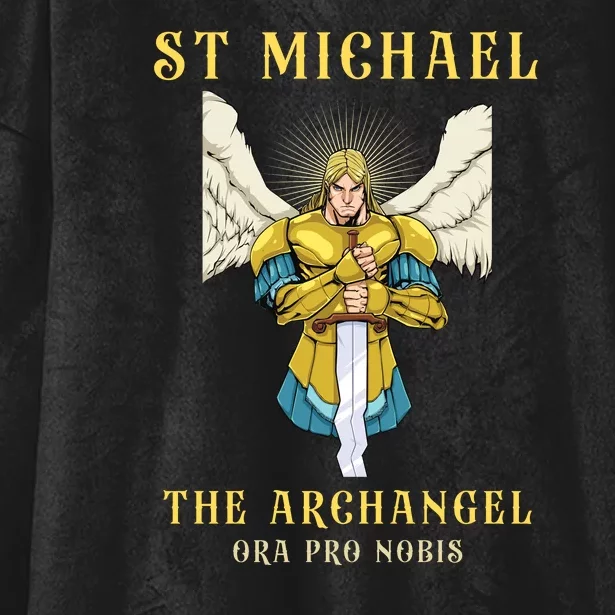 St Michael The Archangel Roman Catholic Gift Hooded Wearable Blanket