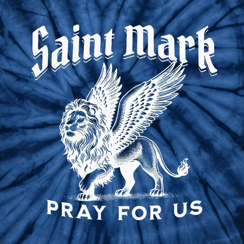 St Mark The Evangelist Apostle Lion Symbol Catholic Saint Tie-Dye T-Shirt