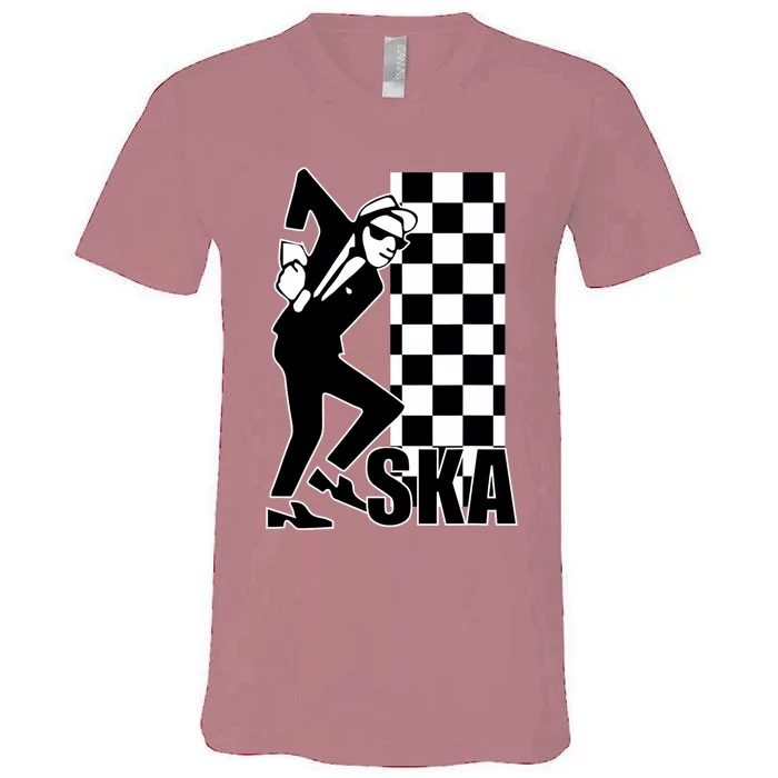 Ska Music Tska Music Is Life Ska Reggae V-Neck T-Shirt