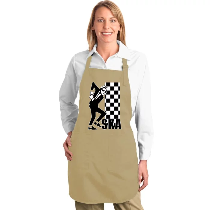 Ska Music Tska Music Is Life Ska Reggae Full-Length Apron With Pocket