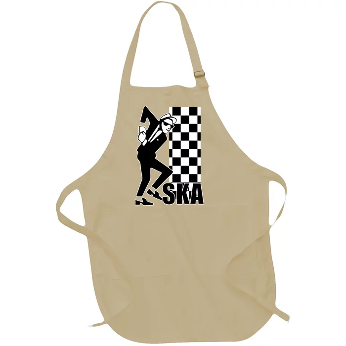 Ska Music Tska Music Is Life Ska Reggae Full-Length Apron With Pocket