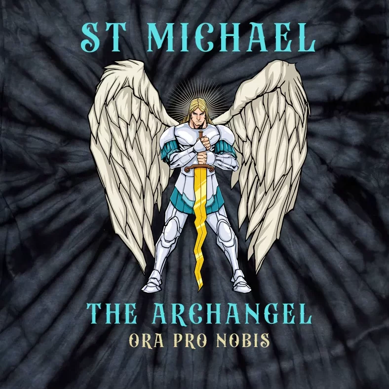 St Michael The Archangel Roman Catholic Gift Tie-Dye T-Shirt