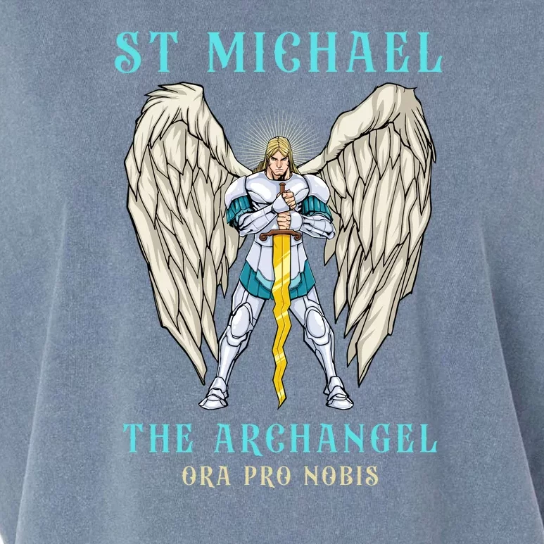 St Michael The Archangel Roman Catholic Gift Garment-Dyed Women's Muscle Tee