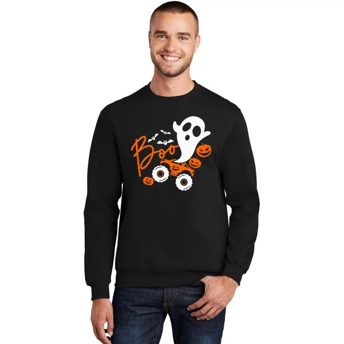 Spooky Monster Truck Halloween Decor Tall Sweatshirt