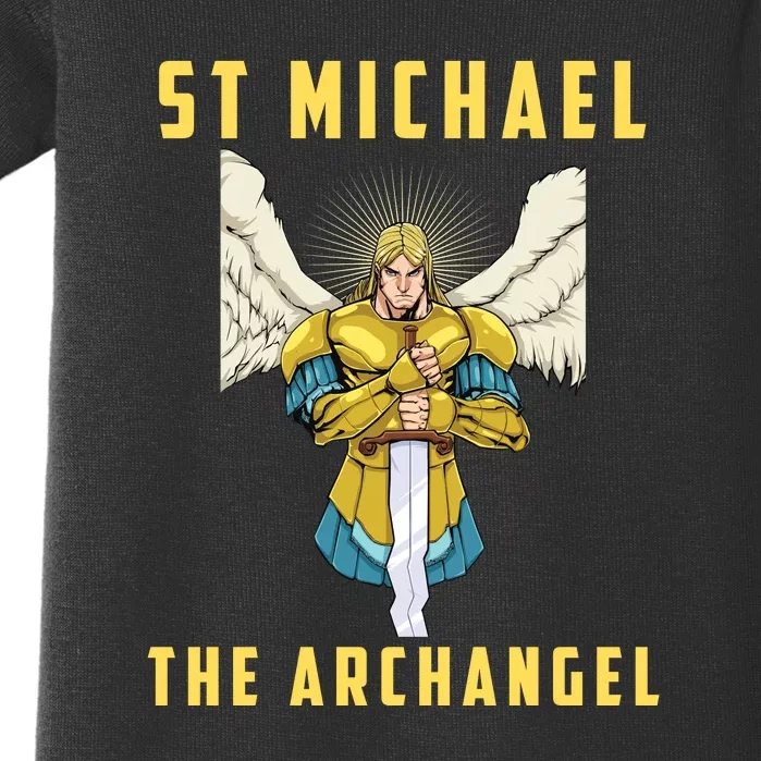 St Michael The Archangel Roman Catholic Gift Baby Bodysuit