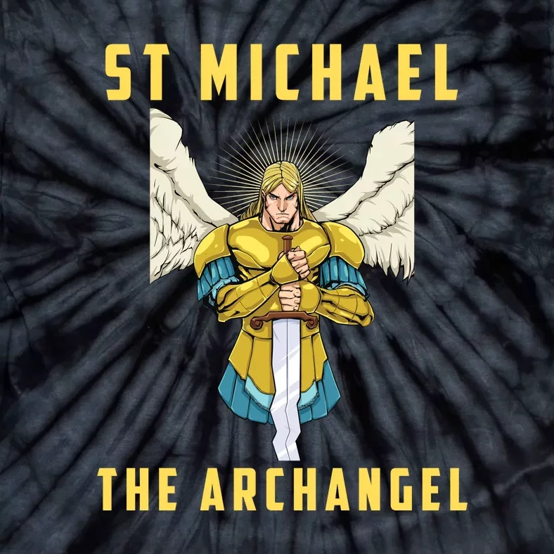 St Michael The Archangel Roman Catholic Gift Tie-Dye T-Shirt