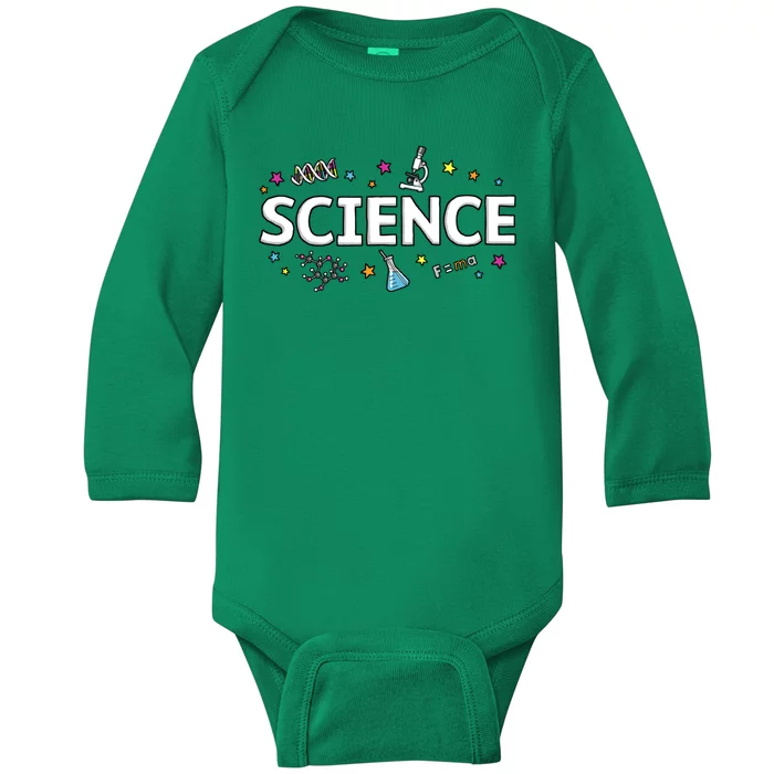 Science May The Force Be With You Funny Baby Long Sleeve Bodysuit